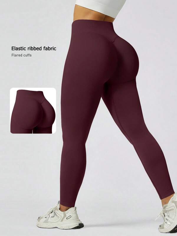 NcmRyu 1 pieza Pantalones largos ajustados sin costuras, elásticos, para yoga, fitness, running, tenis y entrenamiento deportivo al aire libre para mujer