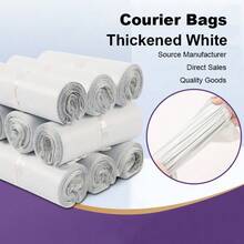 100 piezas/50 piezas/30 piezas/20 piezas Nuevas bolsas de mensajería blancas gruesas autoadhesivas, bolsas de embalaje selladas, bolsas de embalaje de mensajería, bolsas de embalaje logístico, bolsas de embalaje de mensajería de ropa, para transporte, envío y embalaje comercial