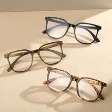3Pcs Unisex Glasses -  Black Square Frames, Blue Light , Digital Screen Protection, Lightweight And Durable Eyewear For Men And Women - 熱賣 - 查看 3