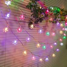1 Piece Charming Snowflake LED Fairy Light String, Battery-Powered, Snowflake String Light, Very Suitable For Decorating Living Room, Bedroom, Staircase Handrail, Christmas Tree, Bedroom Party, Wedding, Christmas Party (Battery Not Included)Christmas Decoration XMAS Decor Christmas Tree Gift Decor Thanksgiving Wedding Home Decor Home Decor Fall Decor Autumn Decor Birthday Decorations For Gifts Party Supplies Indoor Outdoor Garden Holiday Festival Decor Halloween Decor Wall Decor Halloween Ornaments