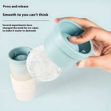 Sanrio 2 Stücke bunte Silikon Eiswürfelformen für runde Eiswürfel - leicht zu entfernen, antihaftbeschichtet für Whiskey, Cocktails und Softdrinks - bunte runde Eiswürfelformen für Zuhause, Wohnheim, Bar - perfekt als Geschenk zu Weihnachten, Valentinstag, Muttertag, Vatertag und Abschluss