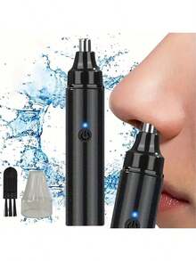 电动鼻毛修剪器，男士耳鼻毛修剪器，USB充电，电池续航时间长。小巧便携，刀片可拆卸，方便清洁。无痛修眉修须，父亲节礼物。