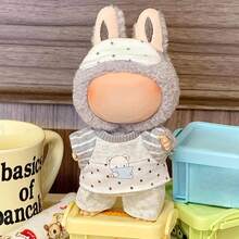 3pcs Doll Pajama Set (Eye Mask + Top + Pants) - Soft & Cute, Fits 5.91-6.69 Inch Dolls, Ideal Doll Fashion Accessory, Also A Great Birthday/Christmas Gift For Doll DIY Enthusiasts And Home Decor Lovers. - Multicolor - View 12