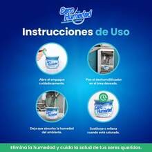 Cero humedad | 12 piezas de deshumidificador ecológico de 340g cada uno | 4,08 kilogramos | Eliminar el olor | Absorbe la humedad | Combatir la Formación de Moho | Crear un entorno más saludable - 1 - Ver 2