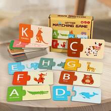 Zabawka edukacyjna z liczbami i literami 1-20, dopasowywanie liczb i ilości, 26 par słów alfabetu, fiszki edukacyjne z matematyki i języka angielskiego dla przedszkolaków, odpowiednie dla chłopców i dziewcząt, prezent dla przedszkolaka, prezent świąteczny