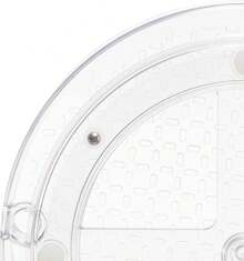 Basics Organizador de charolas giratorias Lazy Susan de 2 Niveles, 23 de diámetro, Paquete de 2, Transparente - 22,86 cm de diámetro, 2 niveles, paquete de 2 - Ver 5