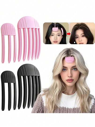 1/2Pcs Fluffy Hairpin Curling Bangs Clips Hair Roots Volumizing Hair Clips Women Curling Fixed Shape Clips Fashion Volume Hair Roller