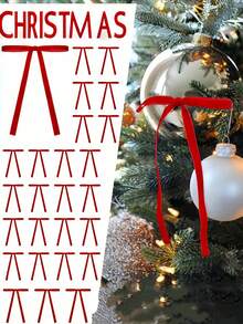 25pcs/10pcs Velvet Christmas Bows (With Gold Ribbon, Easy To Tie) - Ideal For Christmas Tree Decoration, Rustic Crafts And Gifts | Classic Polyester Ribbon Bows, Suitable For Holiday Home Decor, Wedding Decor, Christmas Decor, Christmas Tree Decor, Christmas Gift Wrapping, New Year Decor, Christmas Gift Box Decor, Tabletop Decor, Wedding Bouquets, Gift Wrapping And Party Decor, Christmas Home Decor - Multicolor - View 6
