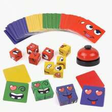 Children's Variable Expression Cube, Interesting Table Games For Children And Parents, Early Education Benefits, Building Blocks Smart Games - Multicolor - View 10