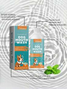 YEGBONG YEGBONG;100ml;Dog Mouthwash; Tooth Cleaning; Pet Oral Cleaner; Pet Cat And Dog Mouthwash; Odor Removal, Freshens Breath;Cares For Pet Oral Health, Cleaning And Odor Removal