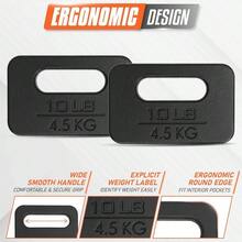 Hierro Fundido Ruck Peso 4.5 - 20.4 Kgs - Multi Pesos Disponibles: 10, 15, 20, 25, 30, 35, 45Lbs Plato Ruck Nueva Versin para Rucking - 10 libras - Ver 3