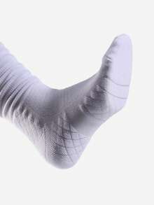 1 双防滑运动袜，男女款足球袜，过膝长筒袜，防滑训练袜，足球/橄榄球，秋季 - 彩色 - 查看 5