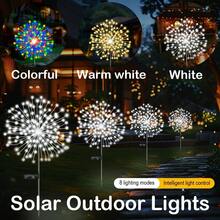 2 đèn đom đóm năng lượng mặt trời, thích hợp cho Ngày Valentine, Ramadan, trang trí Giáng sinh, 8 chế độ chiếu sáng, thích hợp cho sân vườn, ban công biệt thự, lối đi, bãi cỏ, trang trí ngày lễ, 2 cái - 6 đèn LED/2 cái - 8 đèn LED/2 cái - 10 đèn LED, ánh sáng trắng ấm/nhiều màu/trắng - Nhiều màu - Xem 6