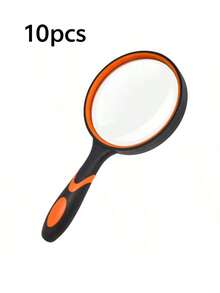 新款液态硅胶手持式儿童阅读放大镜，光学玻璃镜片，橡胶防摔户外扩展