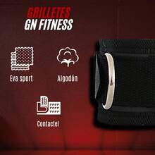 Grilletes para Muñecas Gym, Muñequera para polea, Grillete muñeca hombre, Correa para mano, Accesorios de gimnasio, Modifica tu Entrenamiento de Pesas - 1 - Ver 6