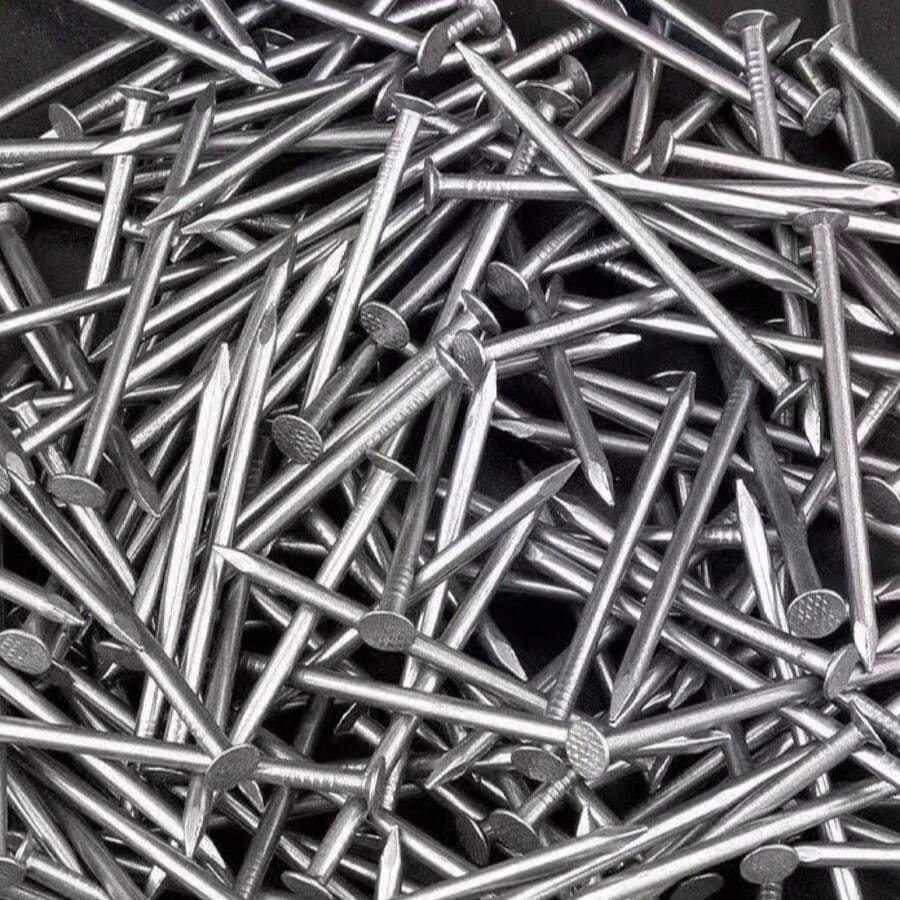 6-in-1 sortierter Rundkopfnagel-Set (16mm, 20mm, 25mm, 30mm, 40mm), Zimmermanns-Nägel für Holzbearbeitung, Heimwerken, Bau, Verpackungsbox