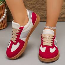 Fashionable Women's Casual Flat Shoes, Women's Party & Sports Shoes, New Style Sneakers - Beige - View 6