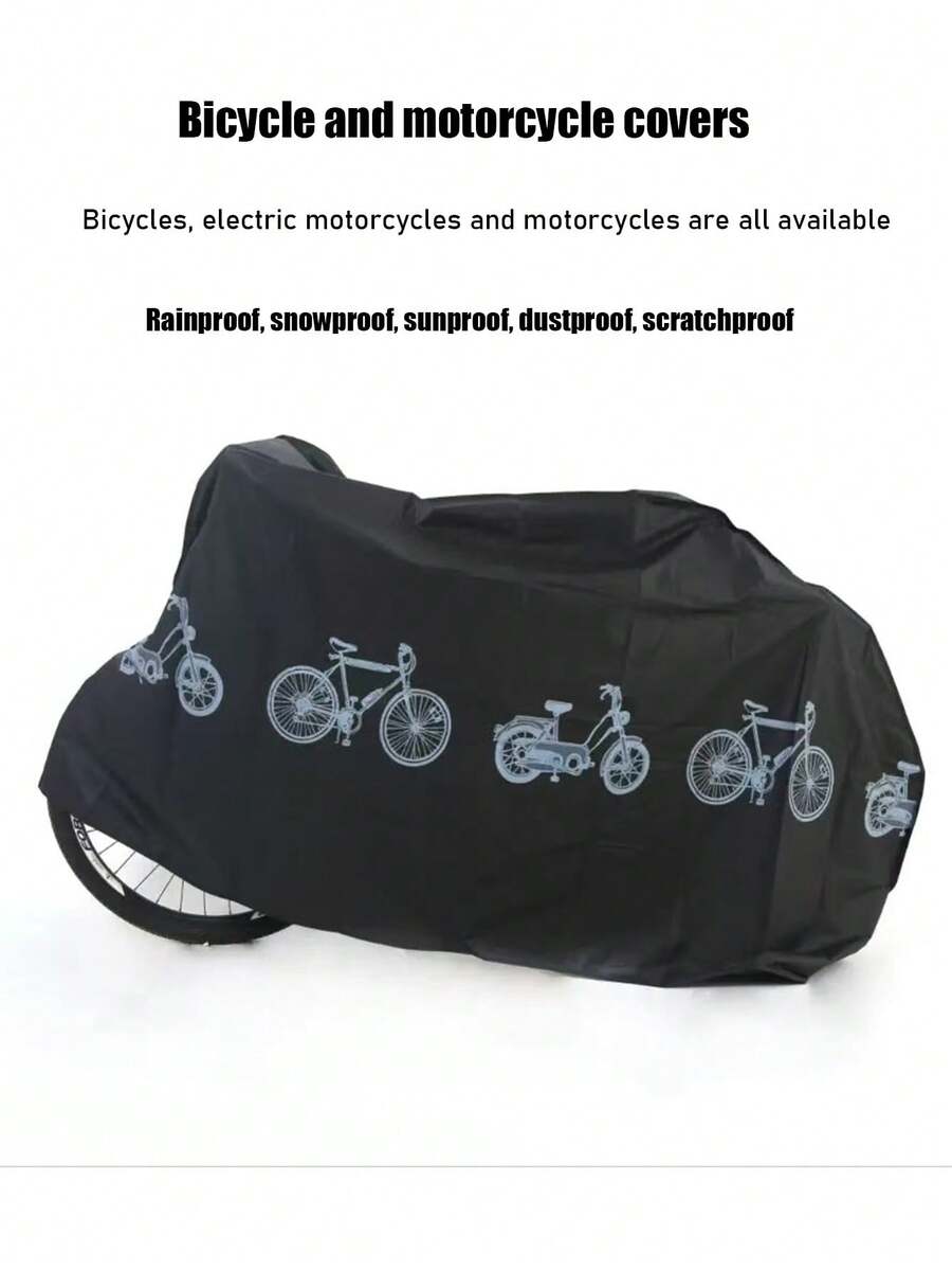 1 Stück Grundlegende/Leichte tragbare Staubabdeckung für Elektrofahrrad/Motorrad, wasserdichte Outdoor-Sonnenschutzabdeckung für Fahrrad/Roller, geeignet für alle Jahreszeiten