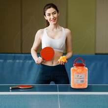 BREEZEE MARKET Set De Pelotas de Pong, Tenis De Mesa, Tamaño Profesional 60 Piezas 5 Estrellas 40 mm, Alto Rendimiento Y Tecnología en Rebote Óptimo, Calidad y Durabilidad - Naranja - Ver 6