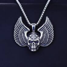 قلادة صليب من الفولاذ المقاوم للصدأ بسلسلة حديدية هيب هوب لا تبهت، قلادة للرجال والنساء، إكسسوارات شخصية، هدايا للأعياد مثل عيد الميلاد وعيد الهالوين، هدايا للأحباء والصديقات والآباء والأصدقاء الذكور