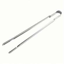 Thicker & Longer Stainless Steel Food Tongs, Buffet/BBQ/Korean Bbq Tongs, Family Dinner Supplies, Party Supplies