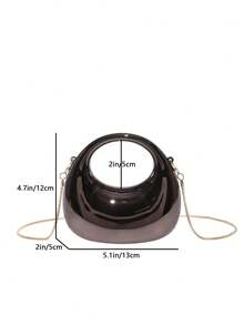 时尚亚克力手包 - 新月设计，优雅的社交名人晚装包，配有可拆卸肩带，个性化时尚配饰 - 彩色 - 查看 16