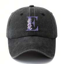 Fashionable And Versatile Washed Baseball Cap, Unisex Hat With  Printed Letters, Casual Outdoor Cap,  Hip-Hop Style, Perfect For Vacations And Camping, Ideal Gift For Boyfriends And Girlfriends - L - View 9