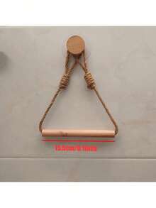 1/2 Stück dekorative hängende Toilettenpapier-Handtuchhalter - platzsparender Badezimmer-Papierrollenspender mit einfachem Rollenwechsel - stilvolle Badezimmeraccessoires für moderne Häuser, Haushaltswaren, Tisch, Heimdekoration, Heimorganisation und Aufbewahrung - Braun - Übersicht 7