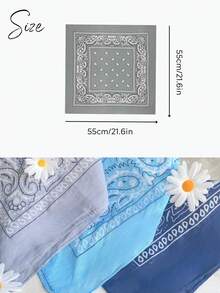 1 Customized Name And Date Women's Scarf, Headscarf, Square Scarf, Personalized Paisley Pattern Square Scarf, Customized Handkerchief, Vintage Square Scarf For Bridesmaids, Party Gifts, Bridesmaid Gifts, Suitable For Weddings, Rock Music Festivals, Parties And Concerts, Suitable For Men And Women.