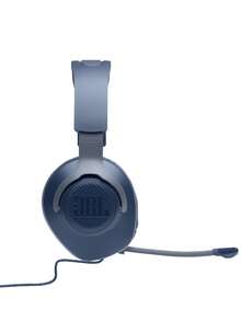 JBL Quantum 100 有线头戴式游戏耳机，拥有 Quantum SOUND 标志性音效、可拆卸麦克风、记忆海绵耳垫和轻巧设计，适用于 PC、笔记本电脑、Switch 和游戏主机。 - 藍色 - 查看 5