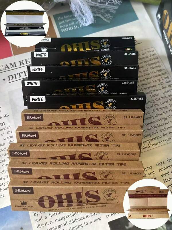 768 fogli di cartine per sigarette + 768 filtri monouso/1 scatola 110mm 32 fogli + 32 fogli/libretto filtri monouso + accessori per arrotolare a mano - cartine non candeggiati - carta gommata naturale araba - cartine 110MM - carta per sigarette classica extra sottile che brucia in modo uniforme. Regali di Natale, regali di Ognissanti, vari regali di compleanno.