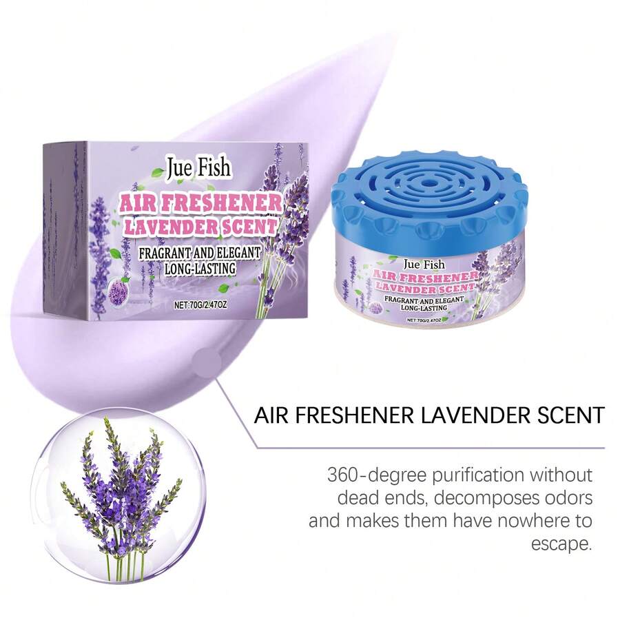 Jue Fish Air Freshener (Lavender Scent) For Living Room, Bedroom, Bathroom, Indoor Freshness, Long-Lasting Fragrance, Deodorizer - 1 - 查看 1