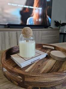 1 Stück Glaskerzenhalter für die Herstellung von Kerzen, duftende Kerzenglasverpackung, klare Glaskerzenhalter mit Kugelkorkverschluss, leere Glasbehälter mit Deckeln, Kerzenstängelhalter, Glas-Teelichthalter - perfekt für Feiertagsdekorationen, Hochzeitsdekoration, Wohndekoration, Abendessen, Geburtstagsfeste, Geschenke zum Valentinstag, Hochzeitstag, Muttertag, Geburtstaggeschenke, DIY Kerzenwerkzeug, Kerzenzubehör, Schulanfang