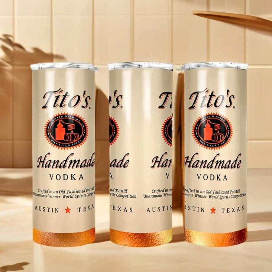 20oz - Tumbler Or Bluetooth Tumbler - Tito's Inspired 20oz Stainless Steel Insulated Cup - Nhiều màu - Xem 1
