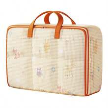 1 pieza Bolsa de almacenamiento de edredón de algodón transparente, impermeable y a prueba de humedad para el hogar, dormitorio, armario, mudanza