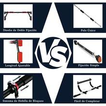 Barra de Dominadas de Puerta Barra de Entrenamiento de Fuerza Antideslizante sin Tornillo Ajustable Pull Up Bar con Mecanismo Bloqueo Barra de Ejercicio Fácil Instalación Pared Gimnasio Interior Casa - 1 - Ver 6