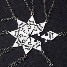 1 Stylish And Beautiful "Best Friends" Letter Necklace Set For Good Friends, Suitable For Good Friends To Wear Together To Enhance Friendship. Long Live Friendship! - Nhiều màu - Xem 9