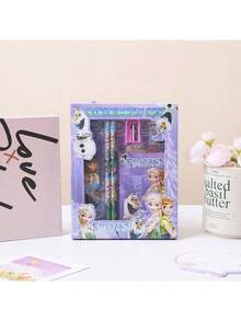 Bộ quà tặng văn phòng phẩm Stitch và Công chúa băng giá, Hộp quà tặng đồ dùng học tập, Mùa tựu trường - Nhiều màu - Xem 9