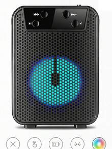 3-Inch Rechargeable Portable Bluetooth Speaker - Black - View 4