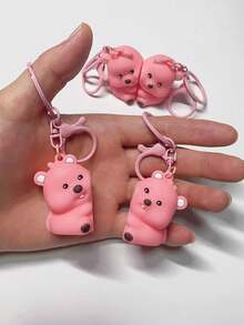 2 件/套情侣钥匙扣系列，卡通人物背包挂饰，毛绒磁铁挂链，汽车钥匙链和包包吊饰，夜光小人吊坠，圣诞节，感恩节，派对，生日礼物