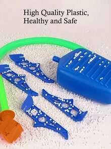 1个随机颜色脚踏式火箭玩具，户外互动发射火箭发射器（部分零件随机发送） - 彩色 - 查看 7