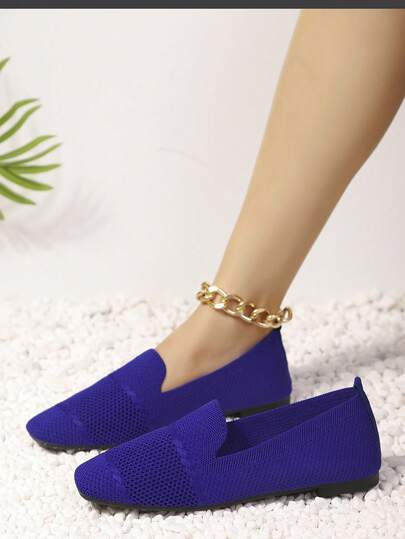 Novos sapatos baixos leves e confortáveis, calçados casuais respiráveis e antiderrapantes, sapatos femininos elegantes e graciosos, adequados para todas as estações