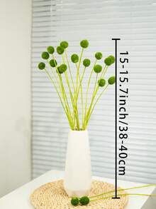 10/20 件金花树干花，黄色鼓槌花束，干花直径约 1-1/2 英寸，适用于家居装饰、摄影道具、DIY 婚礼装饰 - 綠色 - 查看 10