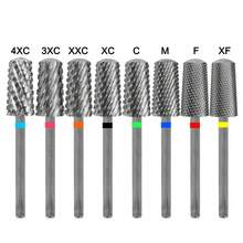 Foret de fraisage en carbure de tungstène en acier de original RolinStar 6,6 grande forme trapézoïdale supérieure arrondie pour manucure