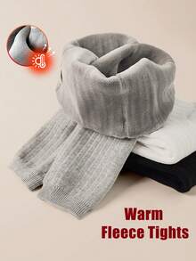 1件装女童连裤袜，婴儿幼儿打底裤，儿童七分裤长，加厚保暖，冬季款式，适合外穿和日常穿着