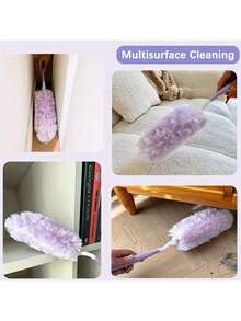 20 peças/10 peças, Design Dupla Face, Limpável em 360 Graus. Esfregões Multiuso de Microfibra para Uso Pesado, Refil de Cabeças de Esfregão - Remoção de Poeira Sem Esforço para Eletrônicos, Móveis, Persianas e Ventiladores de Teto, Suprimentos de Limpeza, Acessórios de Limpeza