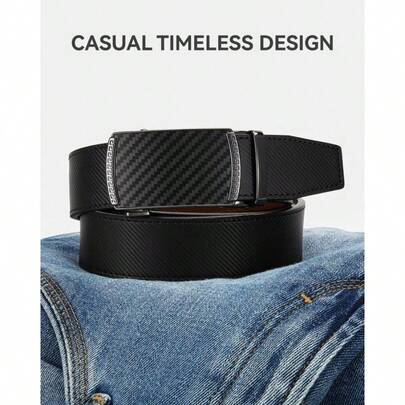 Belts For Men - Ratchet Leather Mens Belt 1 3/8" For Jeans - Fits Everywhere