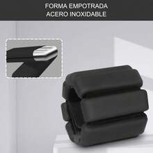 2Pcs Polainas para Tobillos y Muñecas, 2.2lb(1kg) Polainas de Silicon Ajustables, Correas de peso para piernas para Yoga Pilates Fitness Gym, Entrenamiento De Fuerza De Tobillo, Muñeca, Brazo Y Pierna (2x0.5kg) - rosa - Ver 3