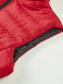 1pc Men's Sleeveless Jacket, Stand Collar, Warm And Fashionable, Suitable For Autumn And Winter, For Fall