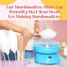 200 Pieces Cotton Candy Cones 13.8 Inch Cotton Candy Holder Stick Random Color Paper Straw Cones Colorful Sticks For Birthday Wedding Holiday Party (Light Color) - Light Color - 查看 4